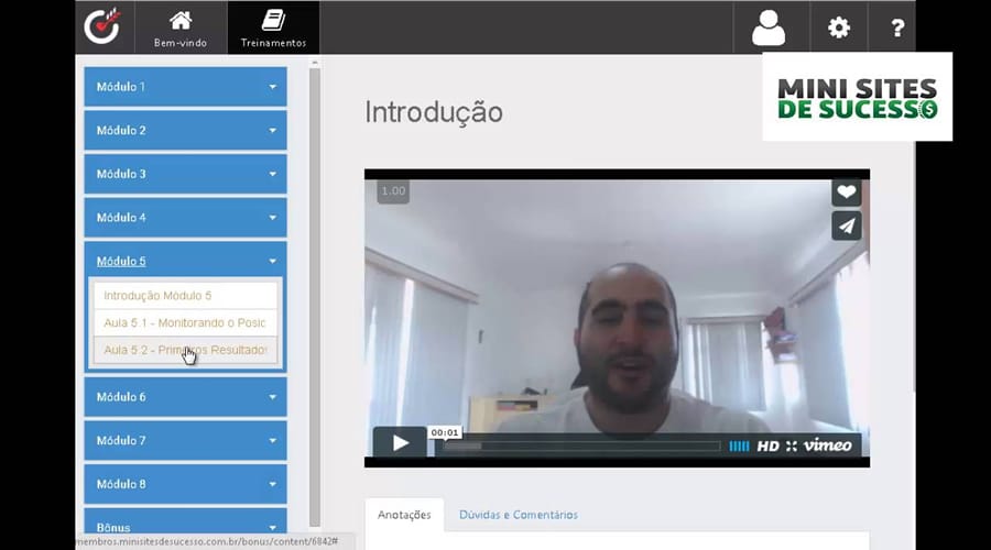 curso mini sites de sucesso