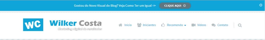 barra topo do site