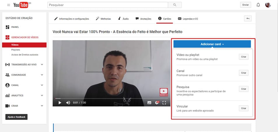 cards do youtube