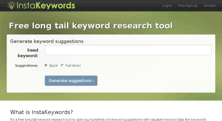 instakeywords