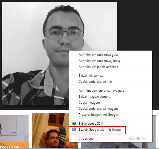 exemplo de imagem da extensão do chrome