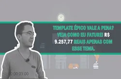 Template Épico Vale a Pena? Veja Como Eu Ganhei R$ 9.257,77 Reais com esse template