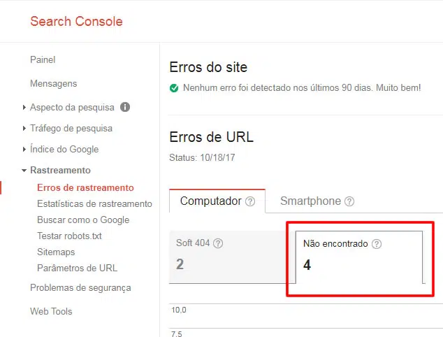 print erros de rastreamento