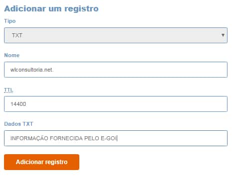 registro de spf e dkim egoi