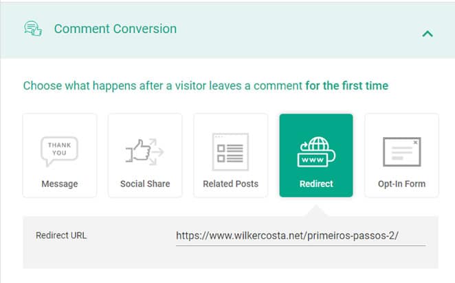 comment conversion