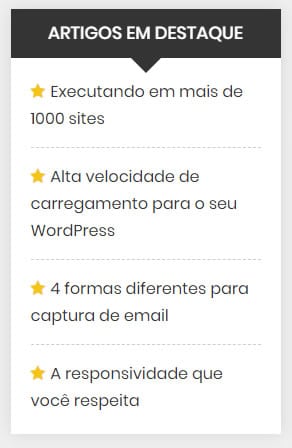 widget artigos em destaque