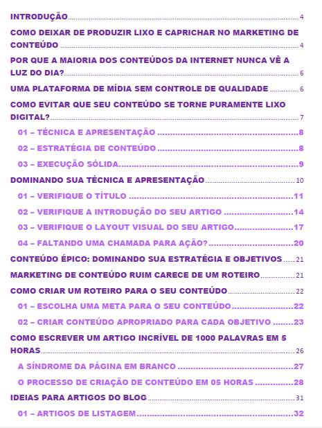 sumario e-book